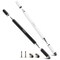 2 Pack Capacitive Stylus Pens for Touch Screens, 2 in 1 Pen for Smartphones, Tablets, and Touchscreen Laptops (Black+White)